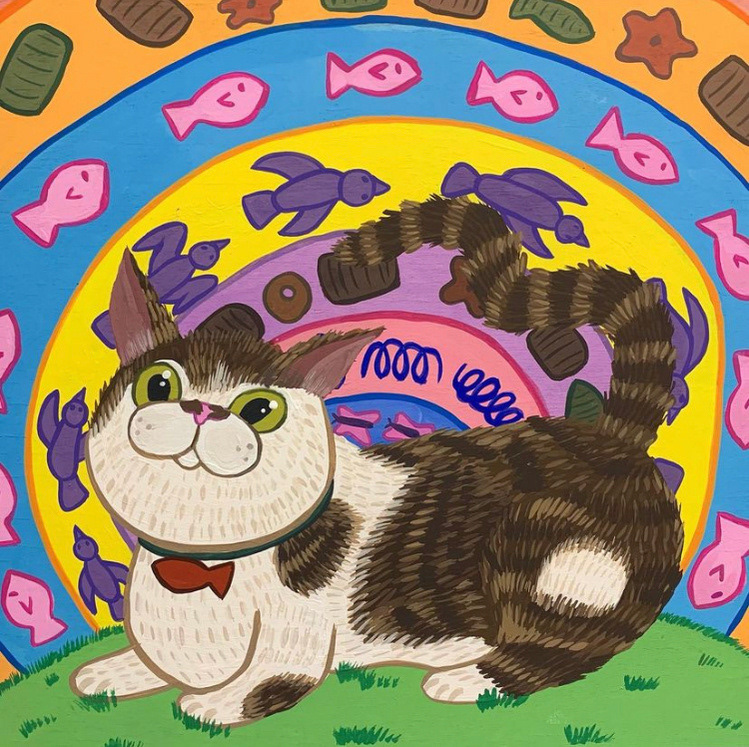 Portrait of Zippy - Acrylic Gouache