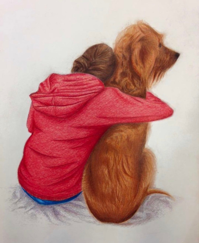 My Best Friend - Pencil Crayon
