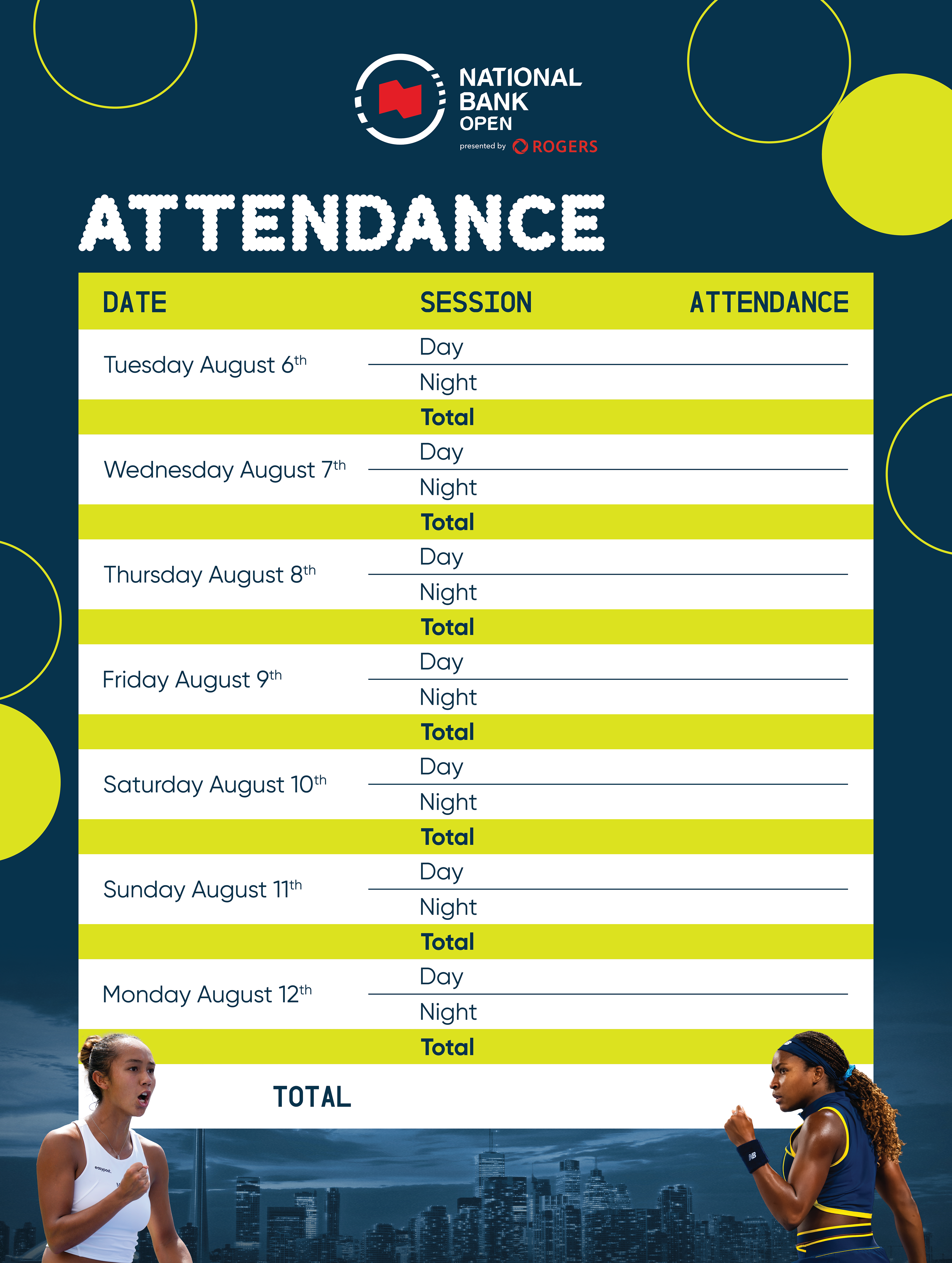 NBO Attendance Poster