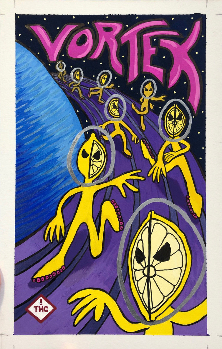 Vortex THC - Acrylic Gouache