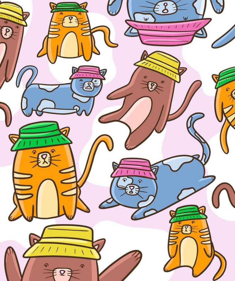 Cats in Bucket Hats - Digital
