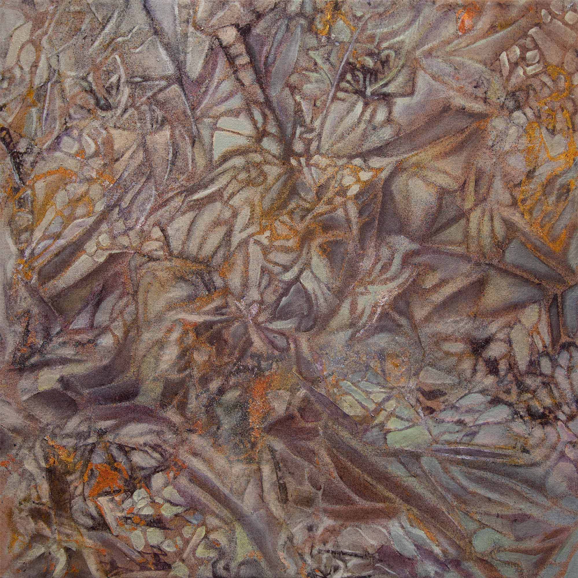 Terrealater. 2024. Acrylic on linen. 30” x 30”