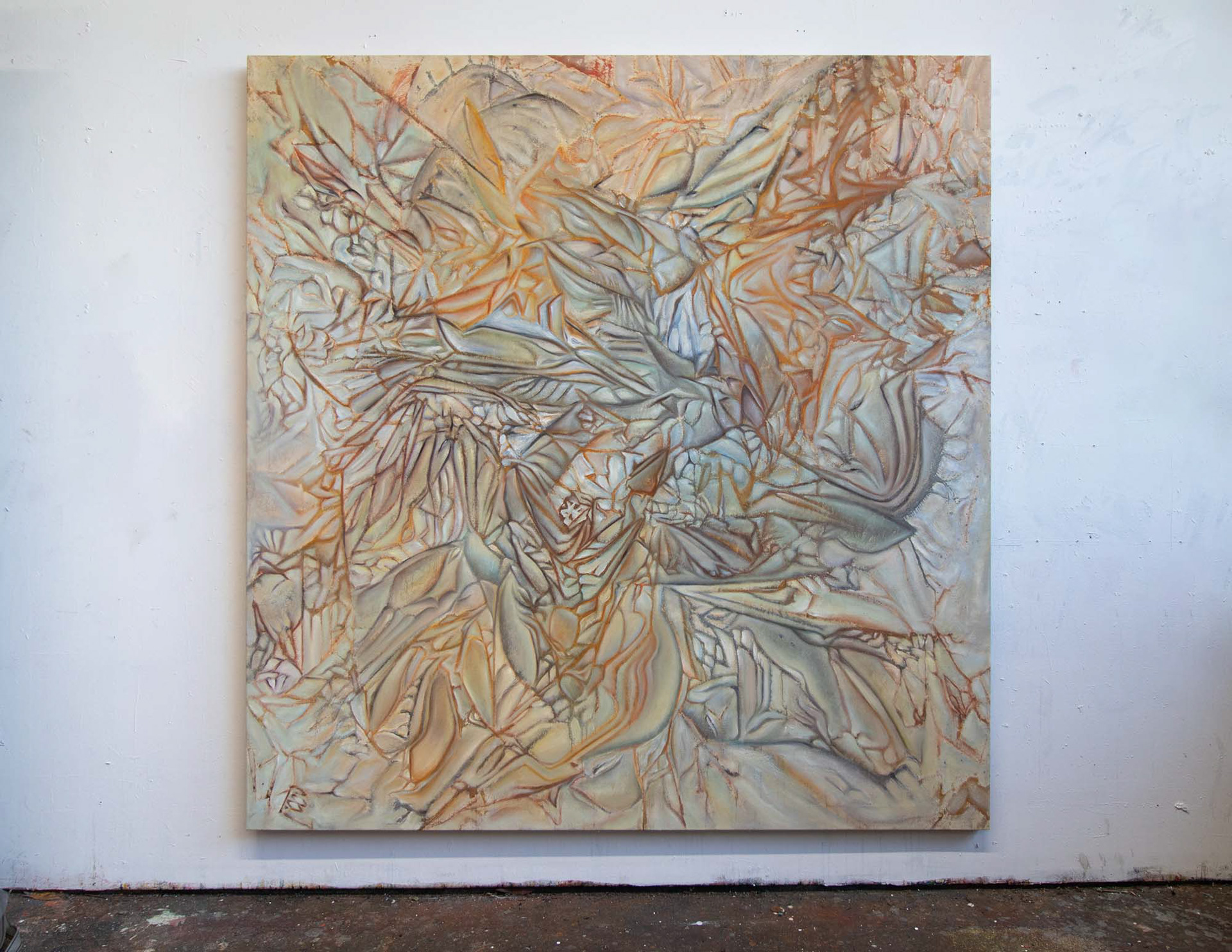 Semaphore. 2025. Oil and acrylic on canvas. 75” x 72”