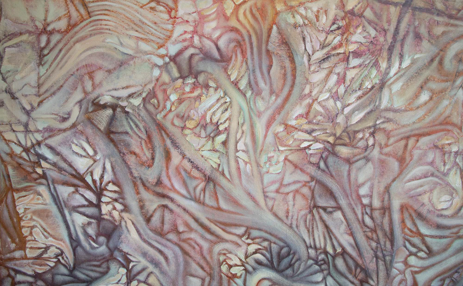 Always on My Mind. 2025. Oil and acrylic on canvas. 75” x 72”