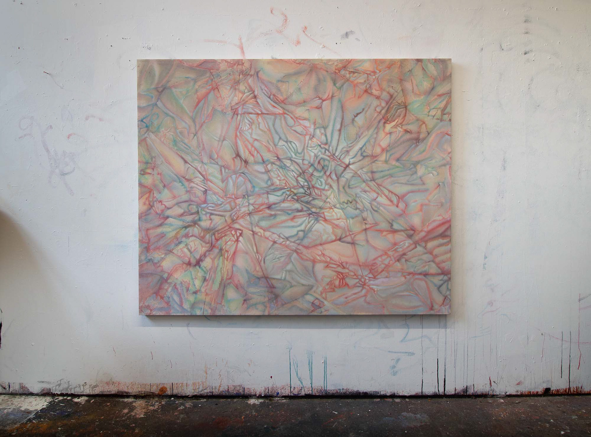 Silent Knowing. 2024. Acrylic and oil on canvas. 54” x 66”