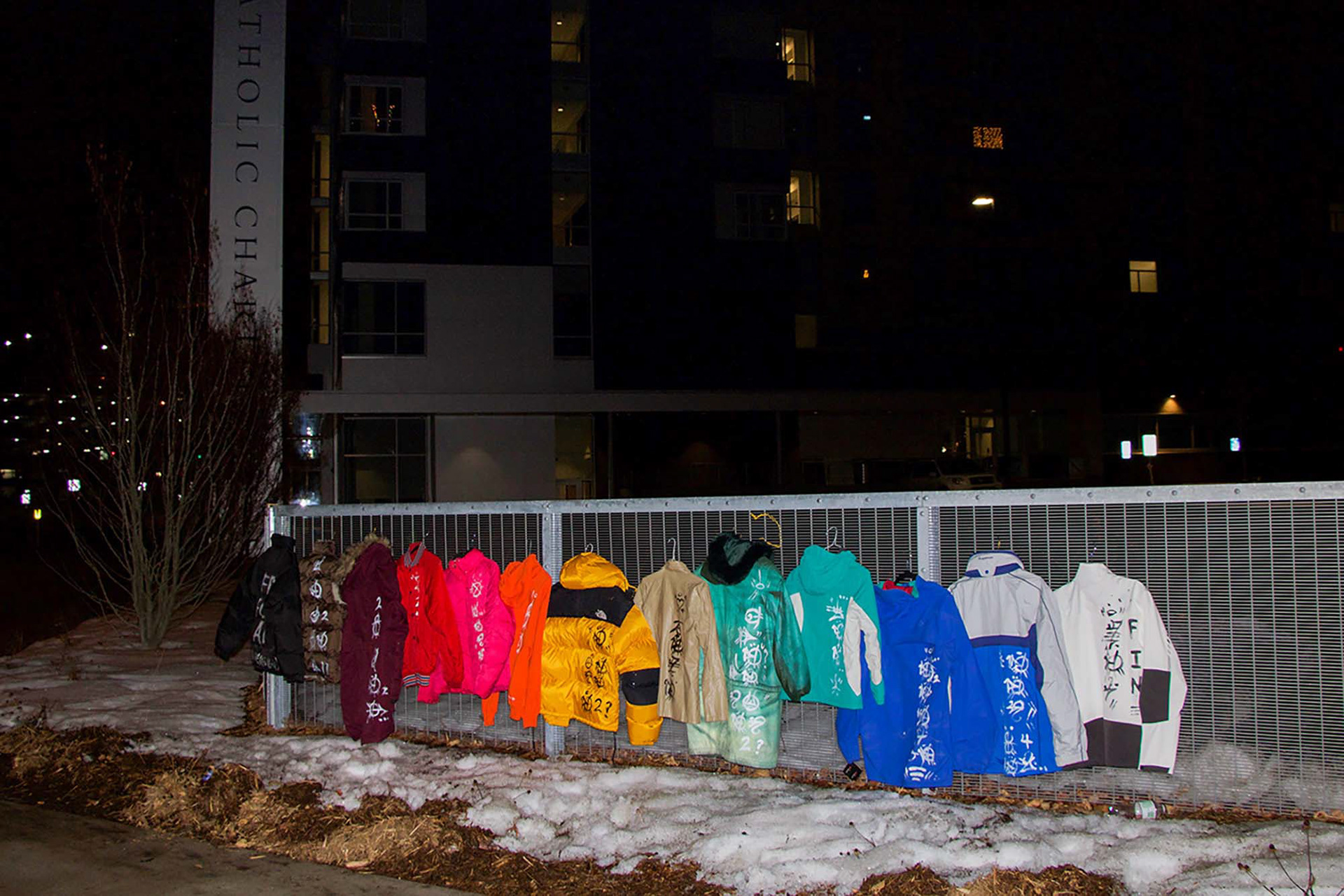 Jacket Project. December 24th - February 12th, 2020. Public installation project: St. Paul, Chicago, New York.