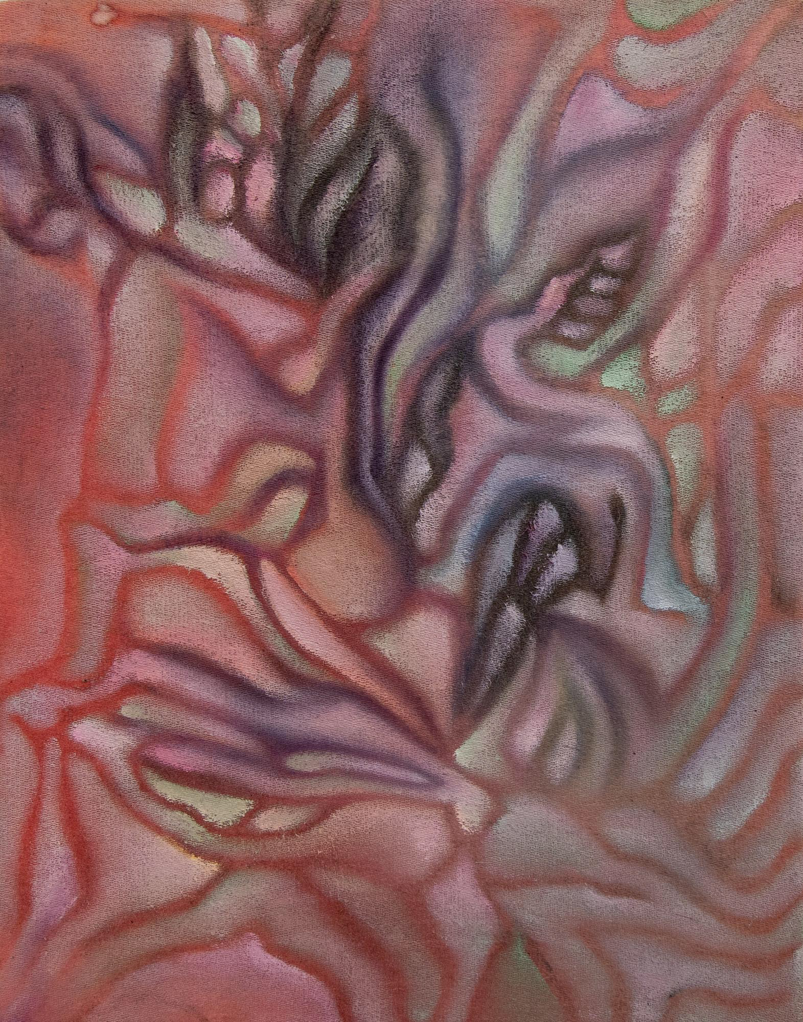 Space Rock. 2025. Oil and acrylic on polyester. 11” x 14”