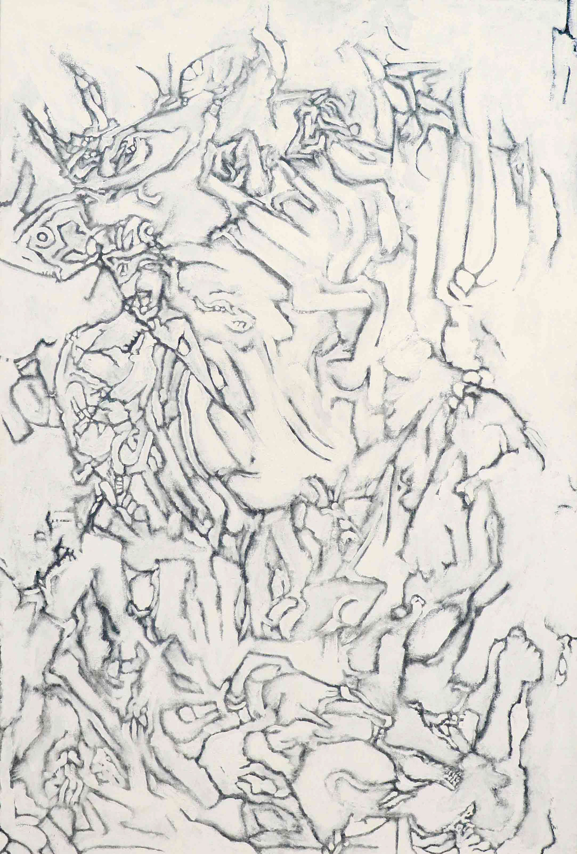Decoy. 2021. Latex on canvas. 52" x 35"