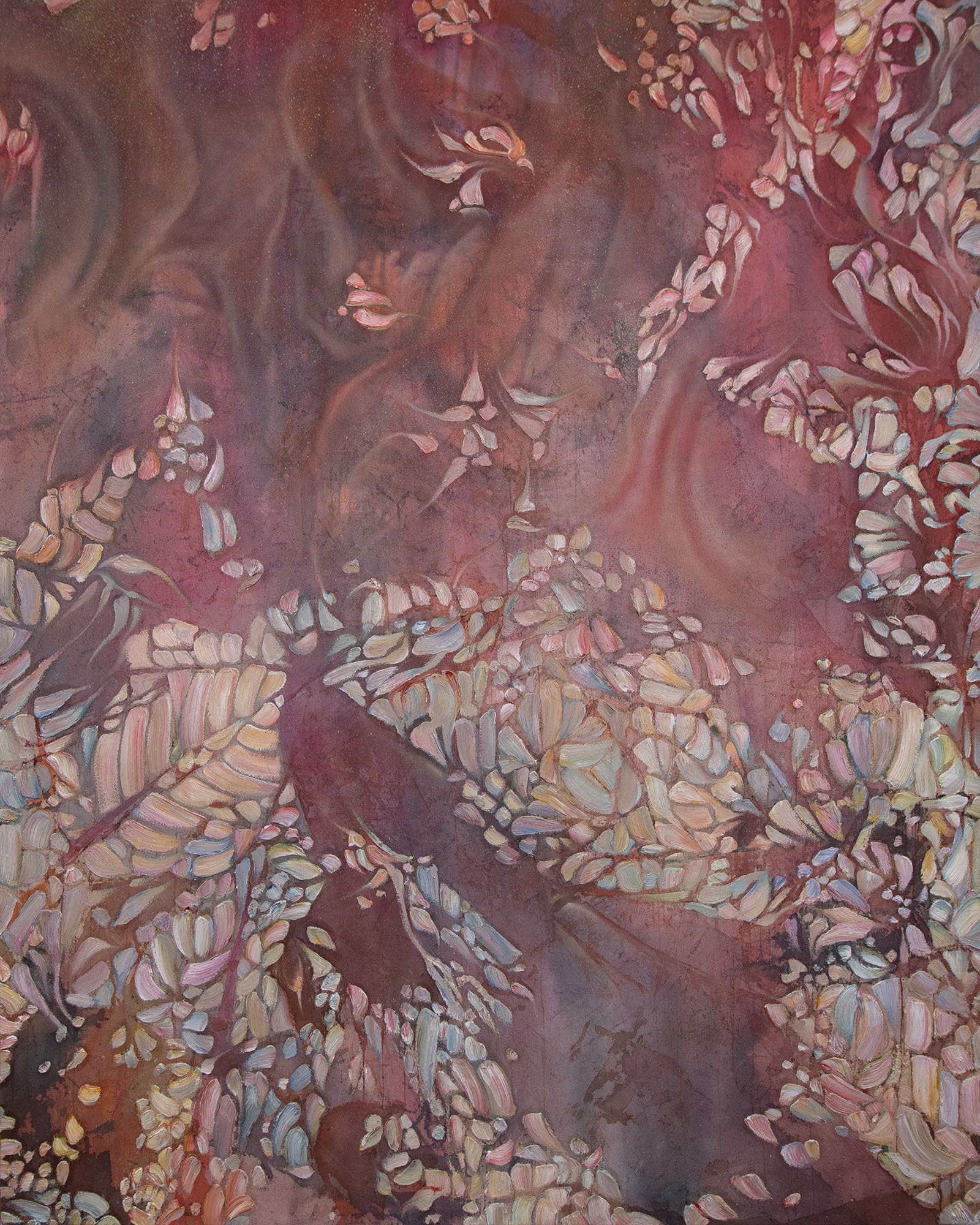 Past Dawn. 2025. Oil and acrylic on canvas. 60” x 48”