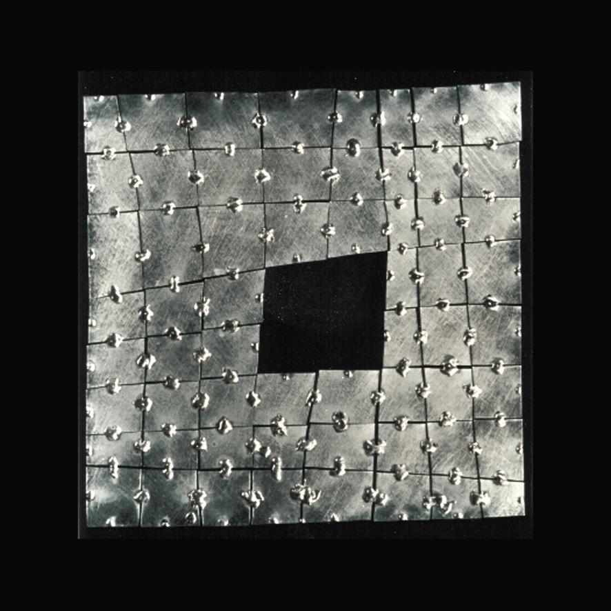 Ser (Being), 5 editions, iron and electric welding, 14.6 x 14.6 in, 2000. iron and electric welding, 19.3 x 18.5 in, 2000.