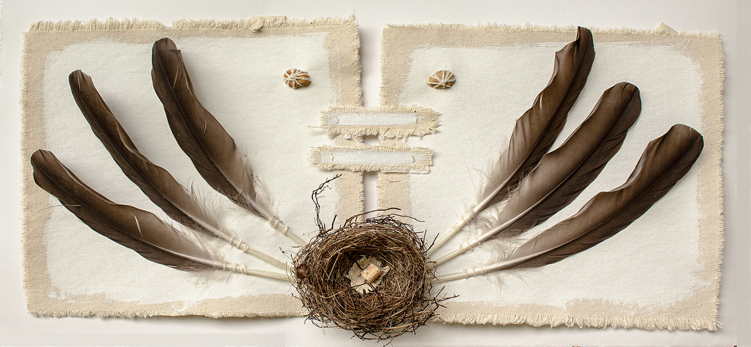 Bird Nest, 2020, 12" x 21".