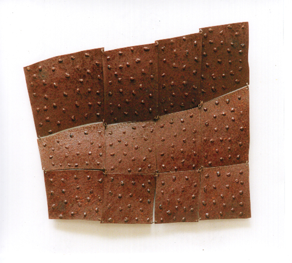 Retalhos 2 (Patchwork 2), iron and electric welding, 22 x 26 in, 2001.