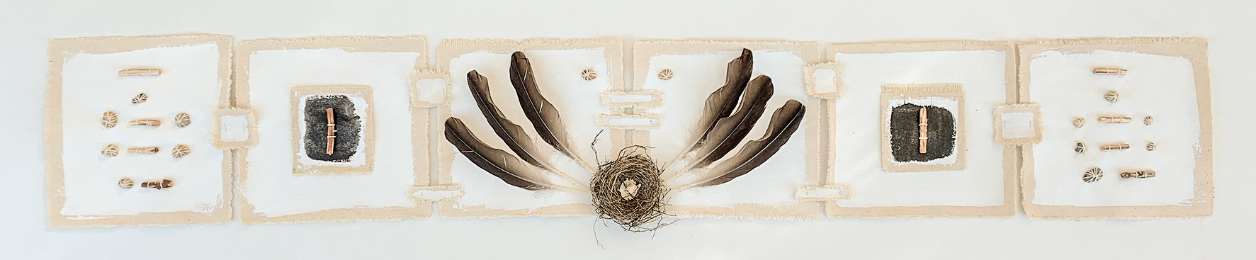 Bird Nest, 2020, 12" x 58".