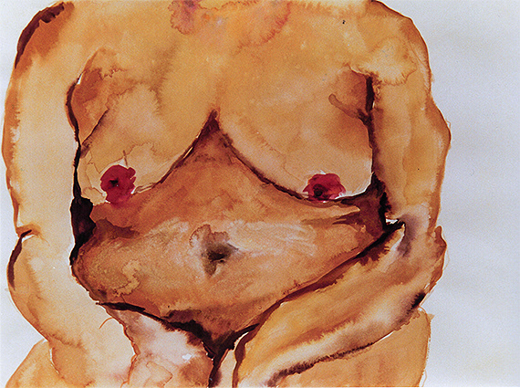 Busto (Bust), Gouache on paper, 13 x 18.5 in, 2002.
