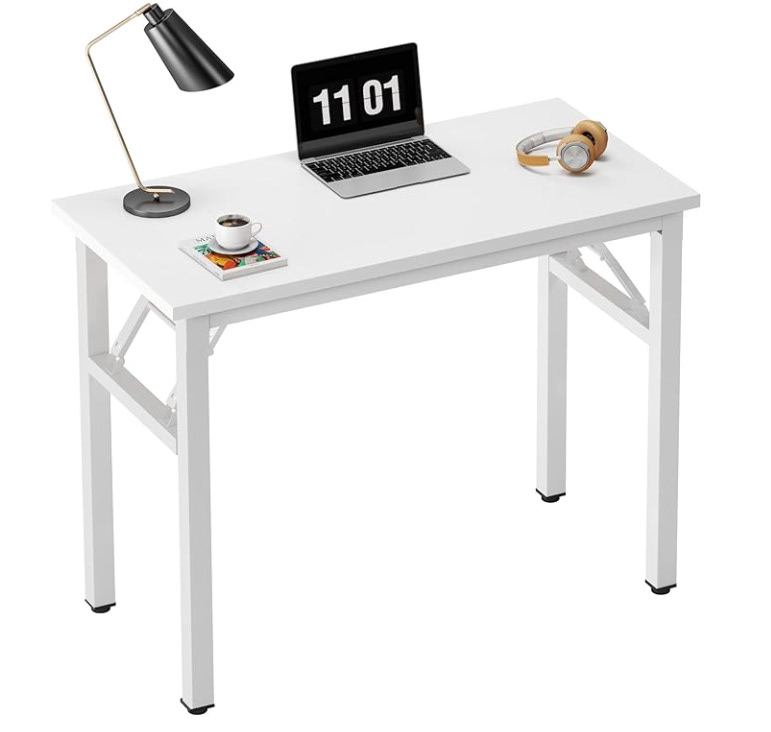 Folding portable white table