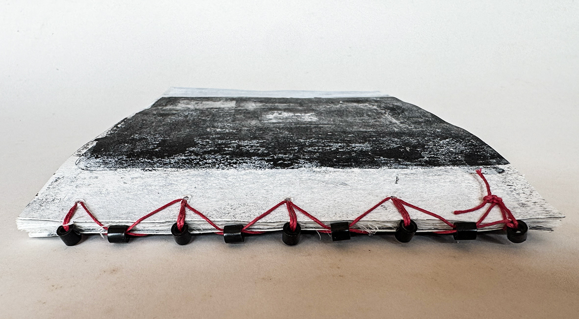 Água Viva - Primary Thought Vol. 1, 2026, artist book binding detail