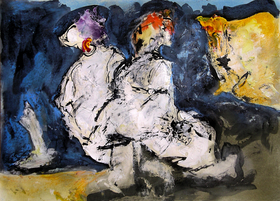 Mulheres (Wimen), Acrylic on paper, 13 x 18.5 in, 2005.