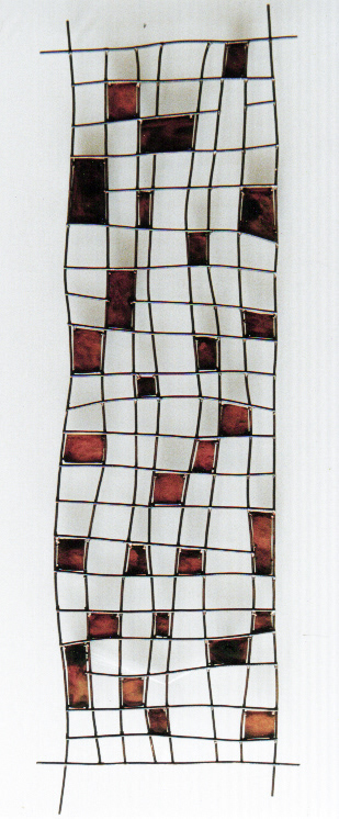 Maratona (Marathon), 4 editions, iron and electric welding, 57 x 19.7 in, 2003.