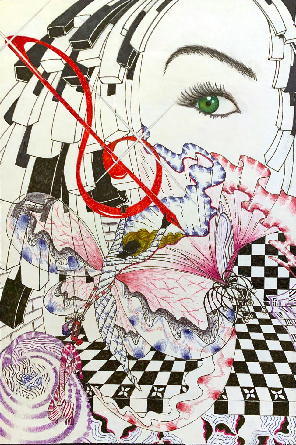 Self Portrait – Mixed Media