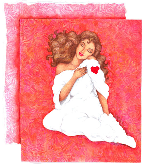 Heart on Her Sleeve – Colored Pencil