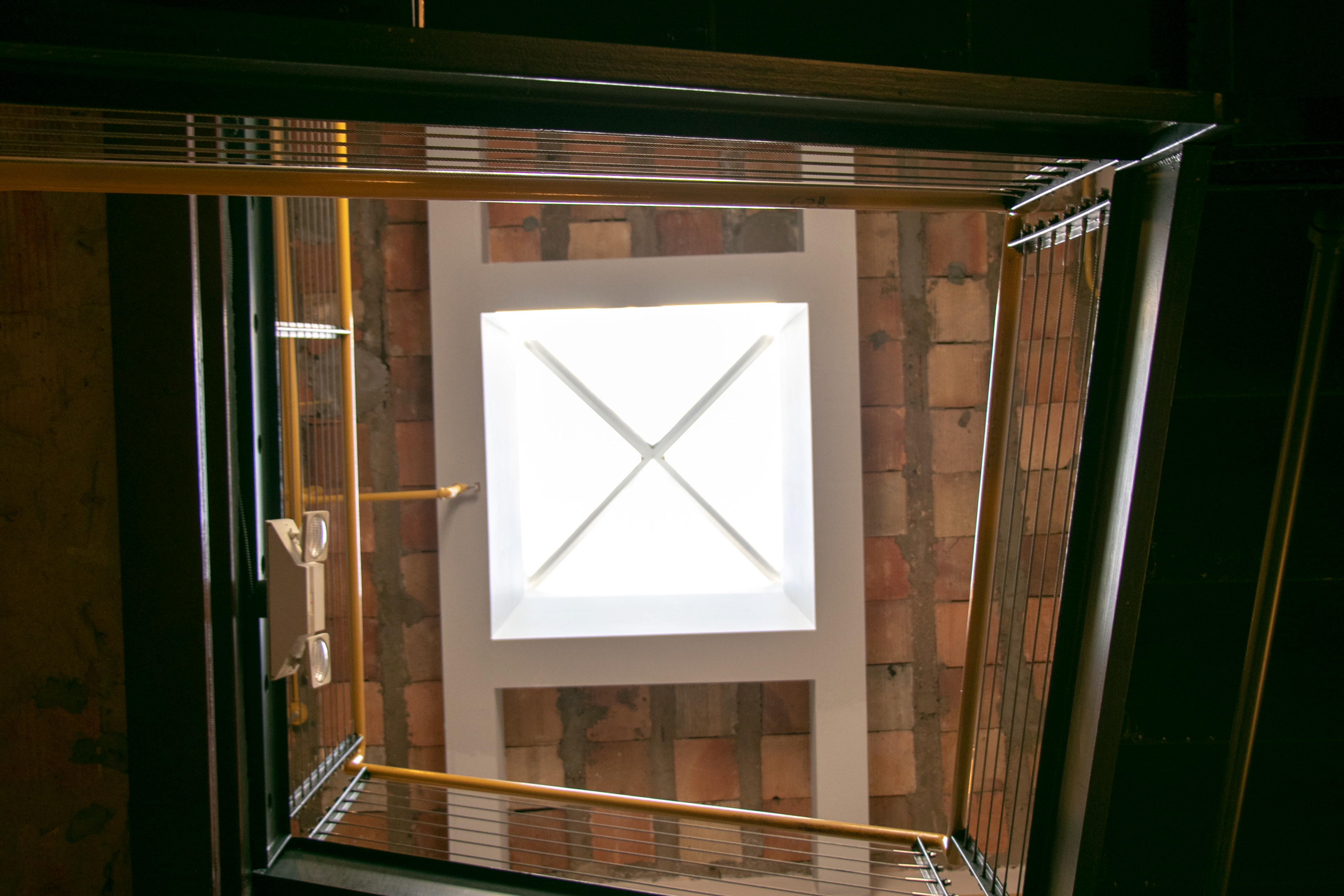 original bricks used as ceiling