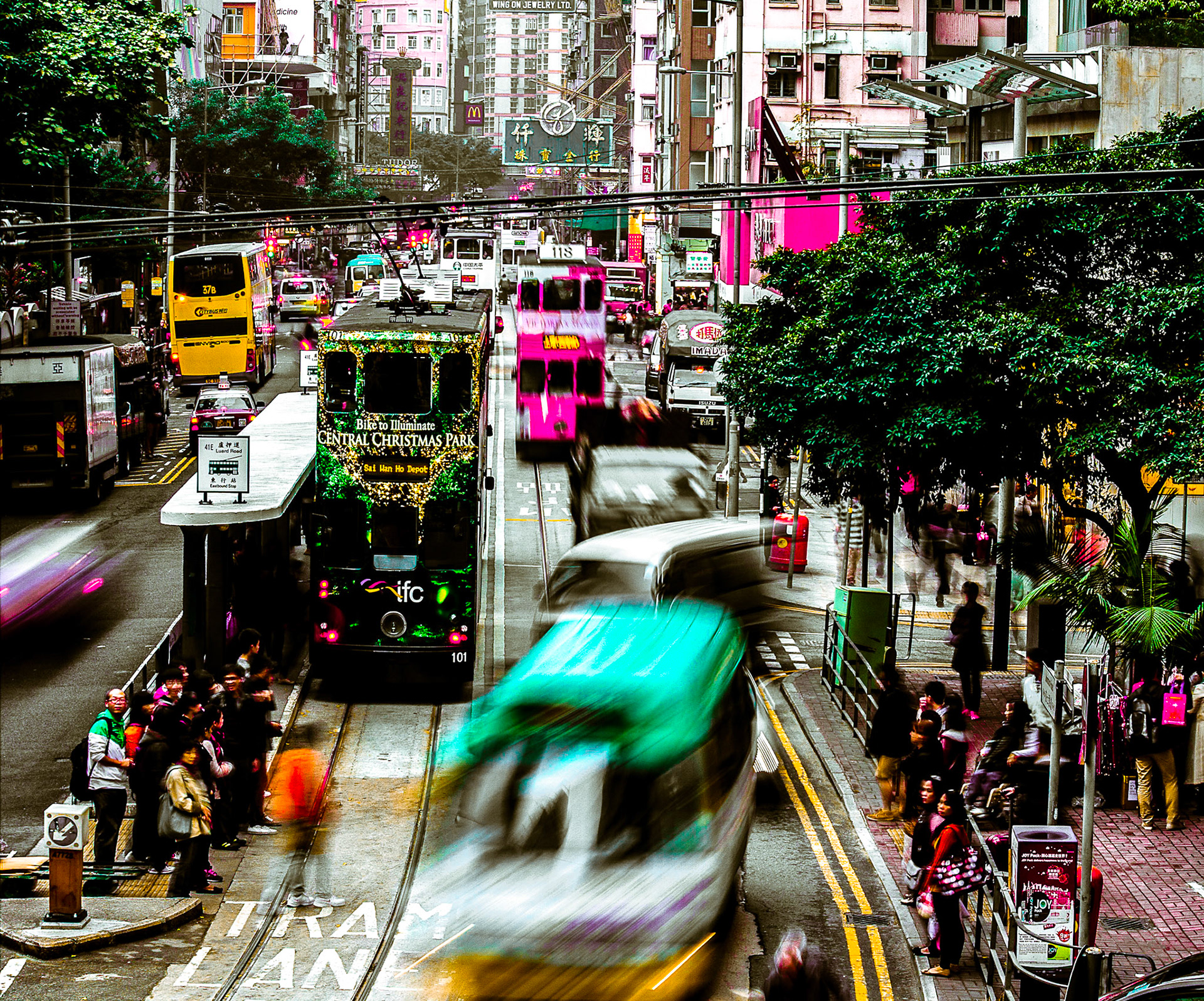 "Trams in Hong Kong"