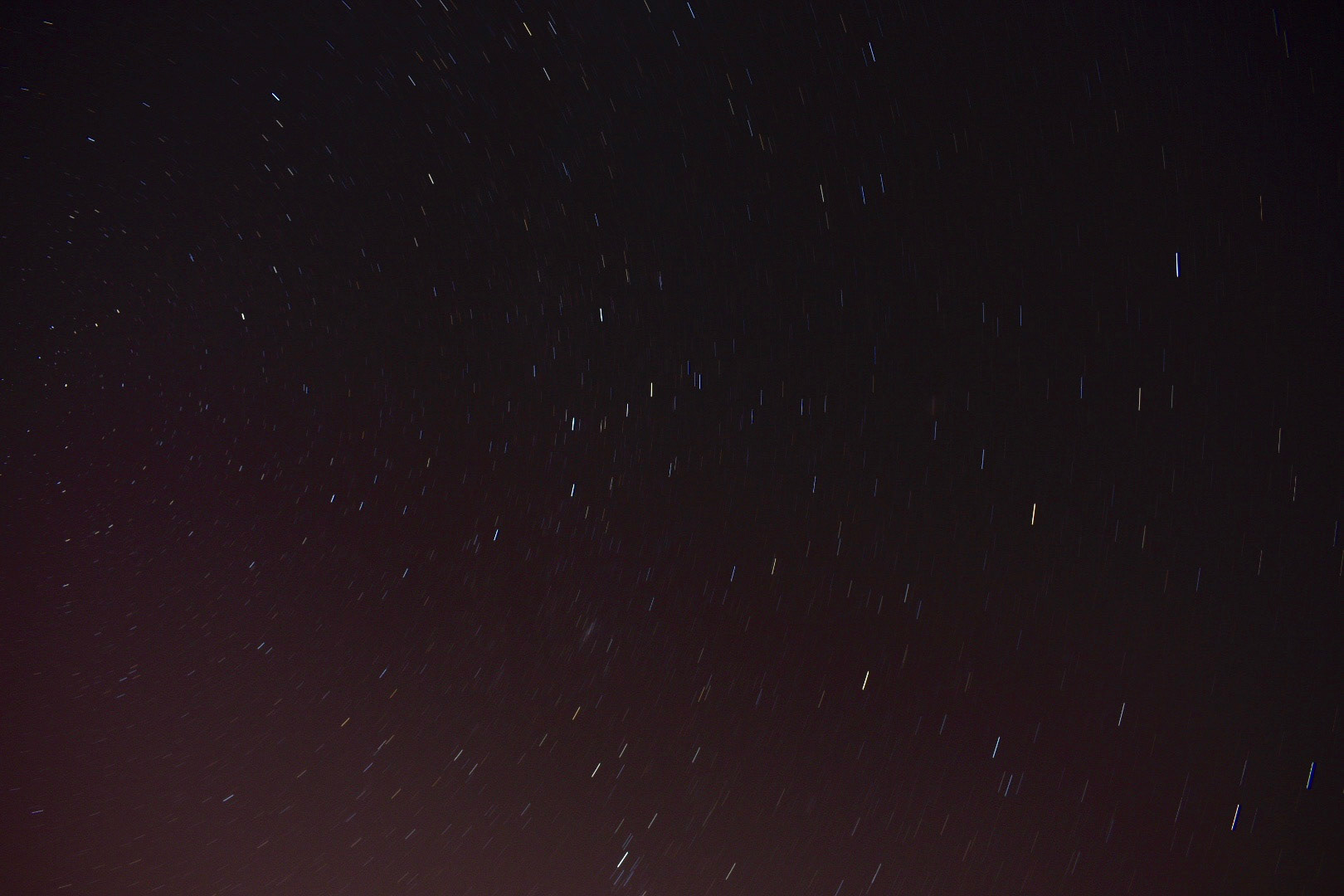 A first attempt at star trails, I missed Polaris, and simply left the shutter open for 5 mins