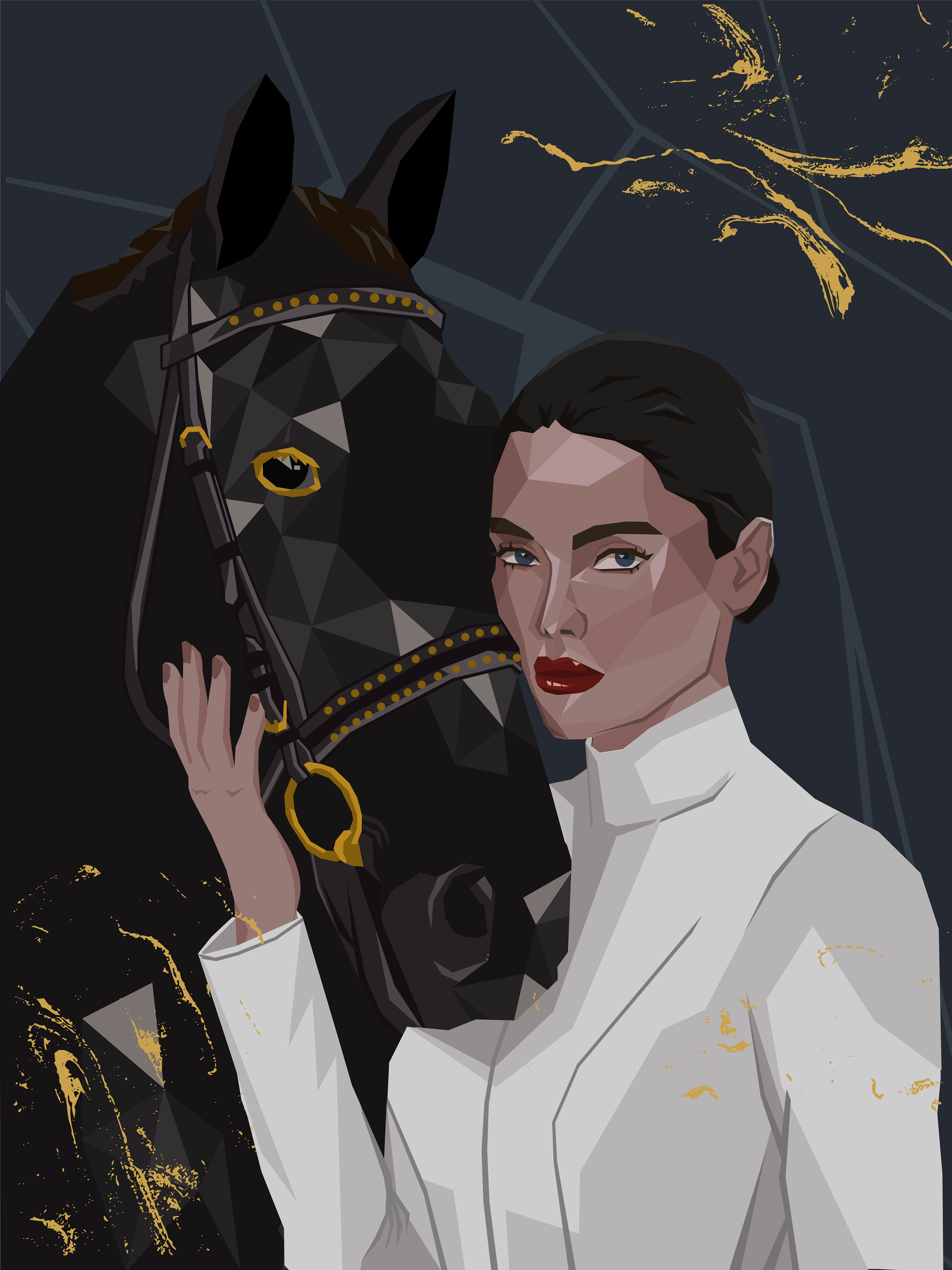 Girl with horse