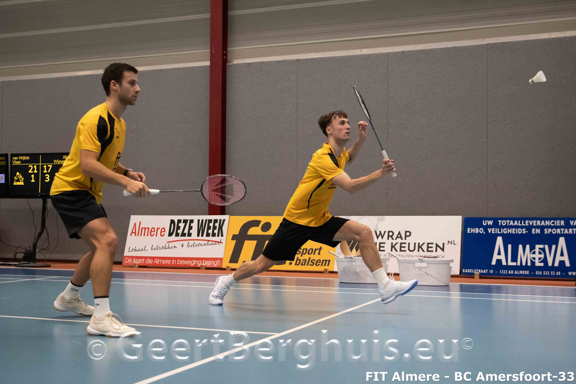 FIT Alaere - Amersfoort eredivisie badminton 3  november 2024
