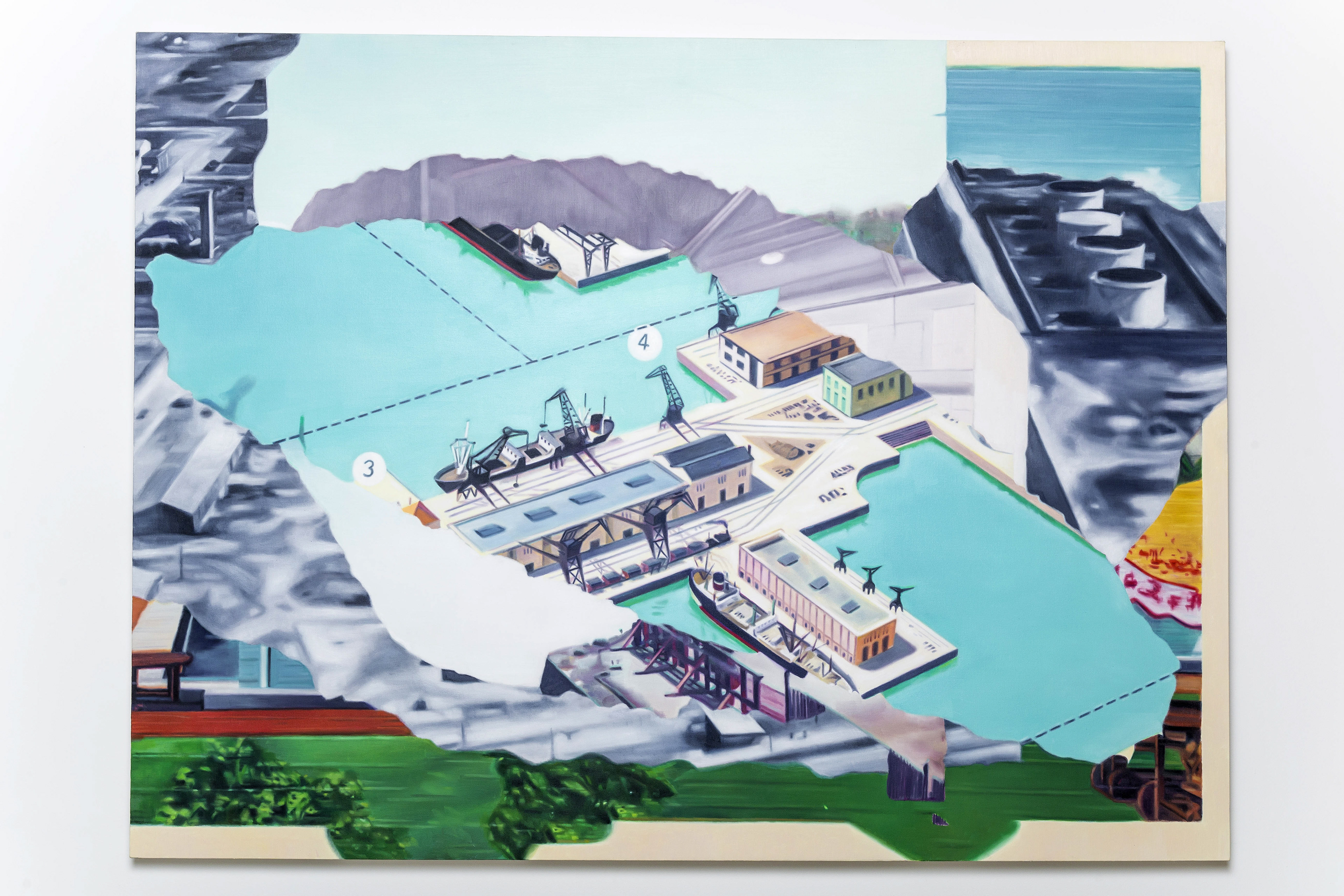 Sans titre, 2017, huile sur toile, 140 x 200 cm