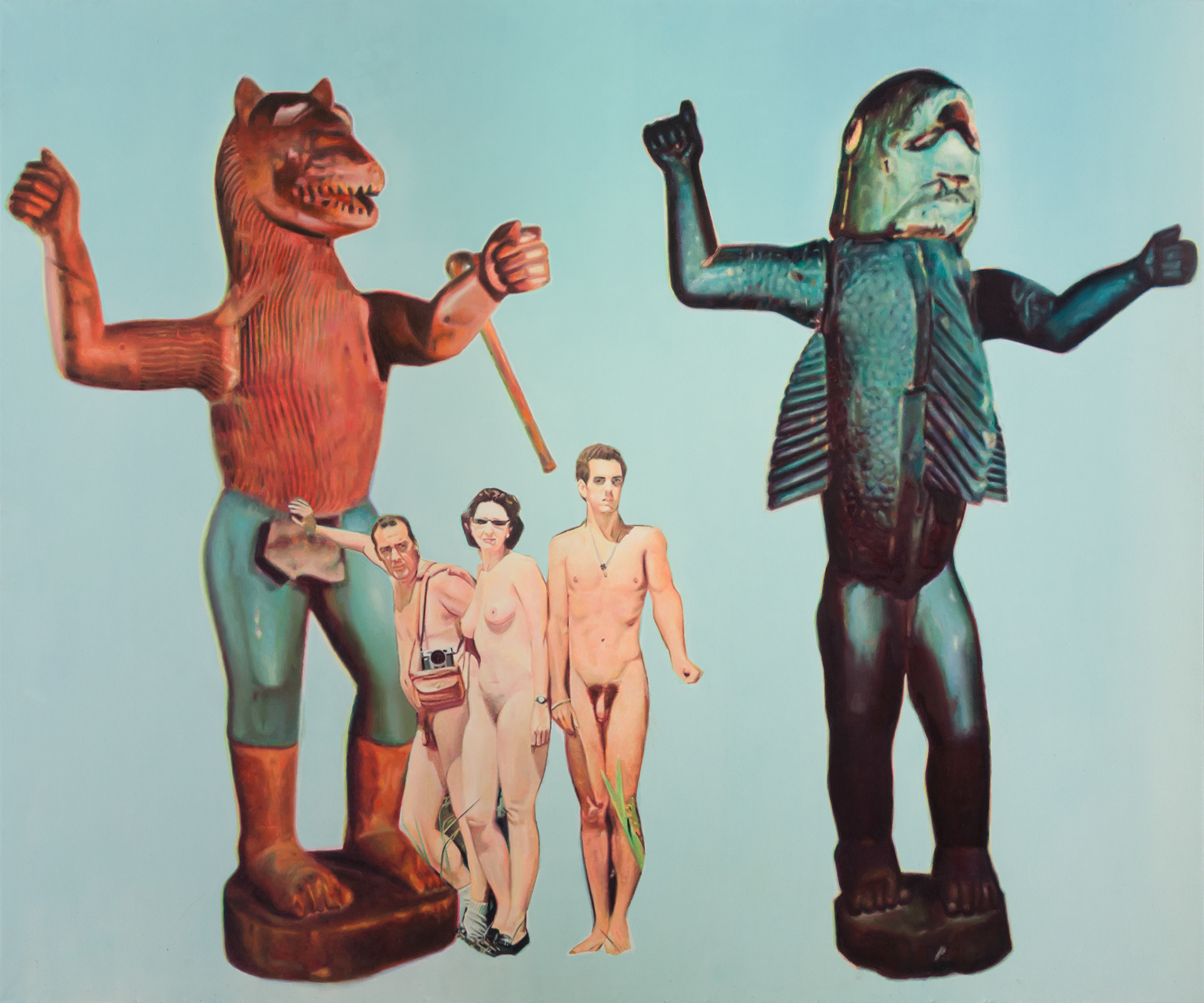 Iconoclastas, 2020, huile sur toile, 200 x 240 cm