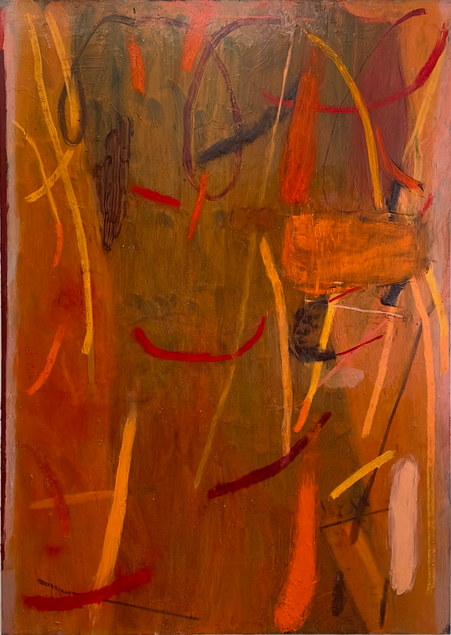 Sans titre, 2025, huile sur toile, 200 x 140 cm