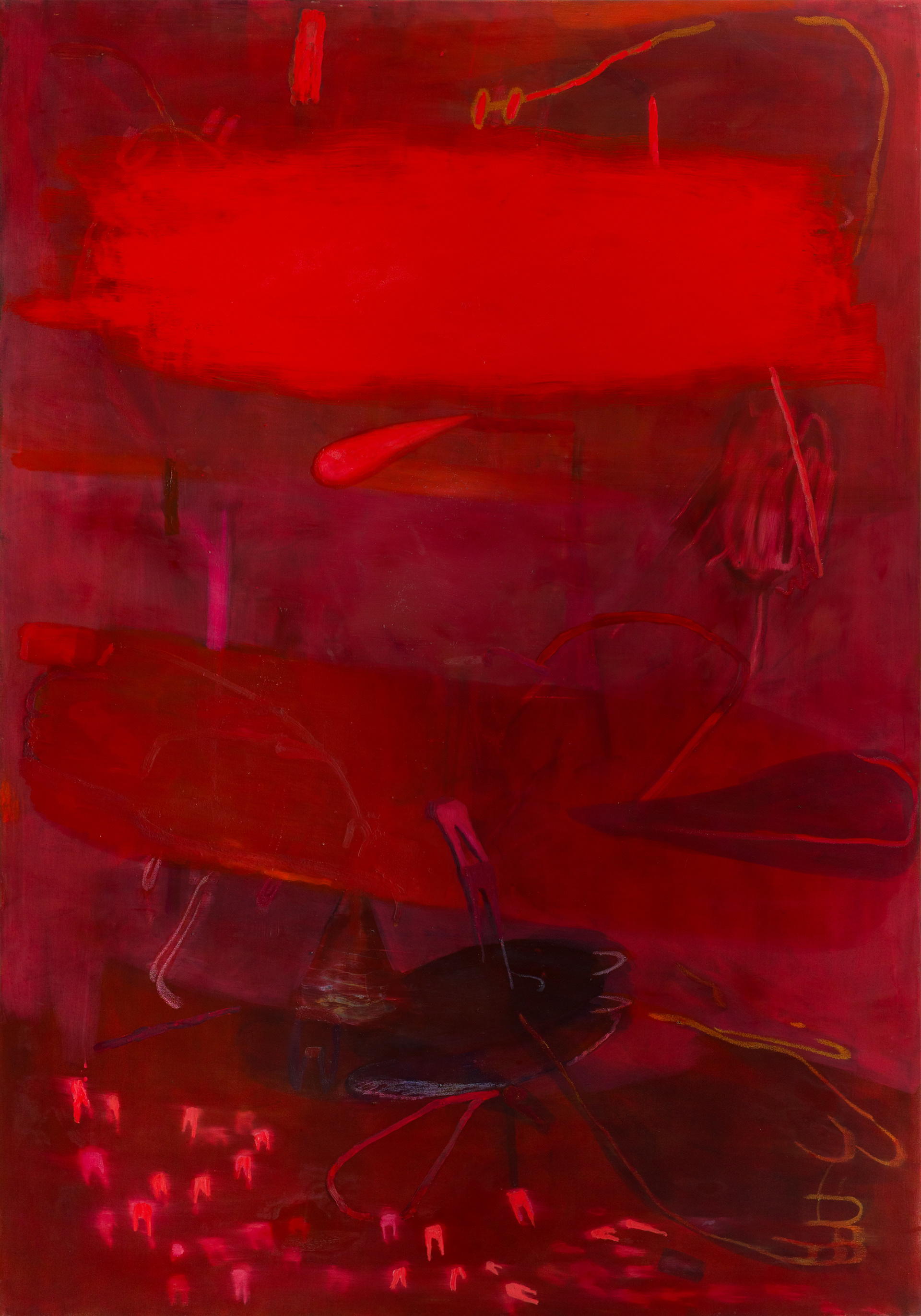 Roussel, 2024, huile sur toile, 200 x 140 cm