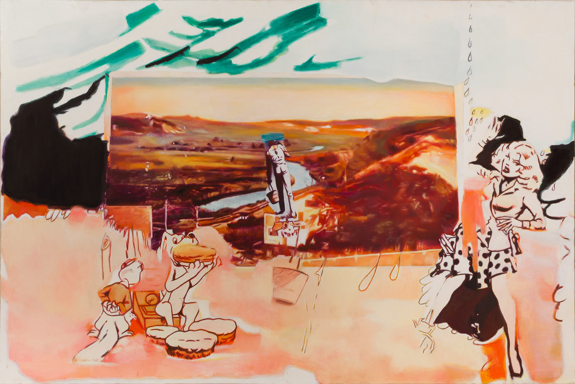 Baldas, 2022, huile sur toile, 150 x 100 cm