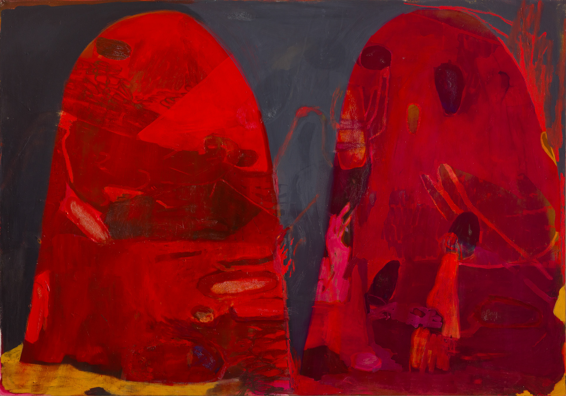 Irmãs, 2024, huile sur toile, 140 x 200 cm