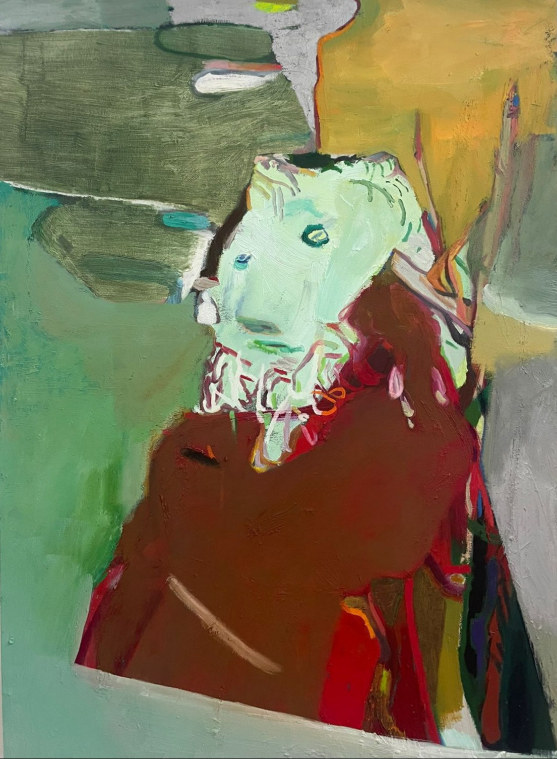 Sans titre, 2022, huile sur toile, 80 x 50 cm