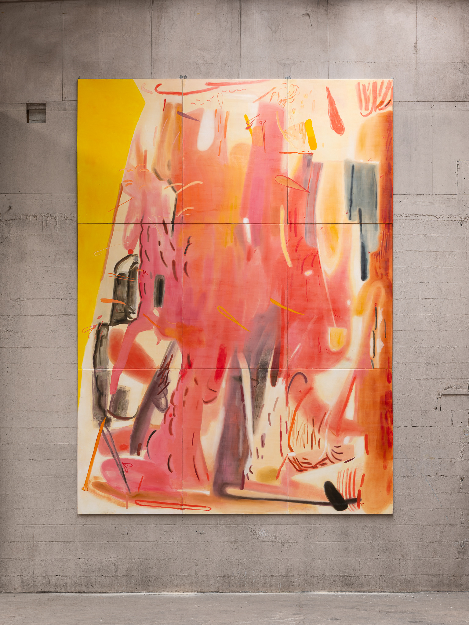 Sans titre, 2026, huile sur toile, 540 x 390 cm