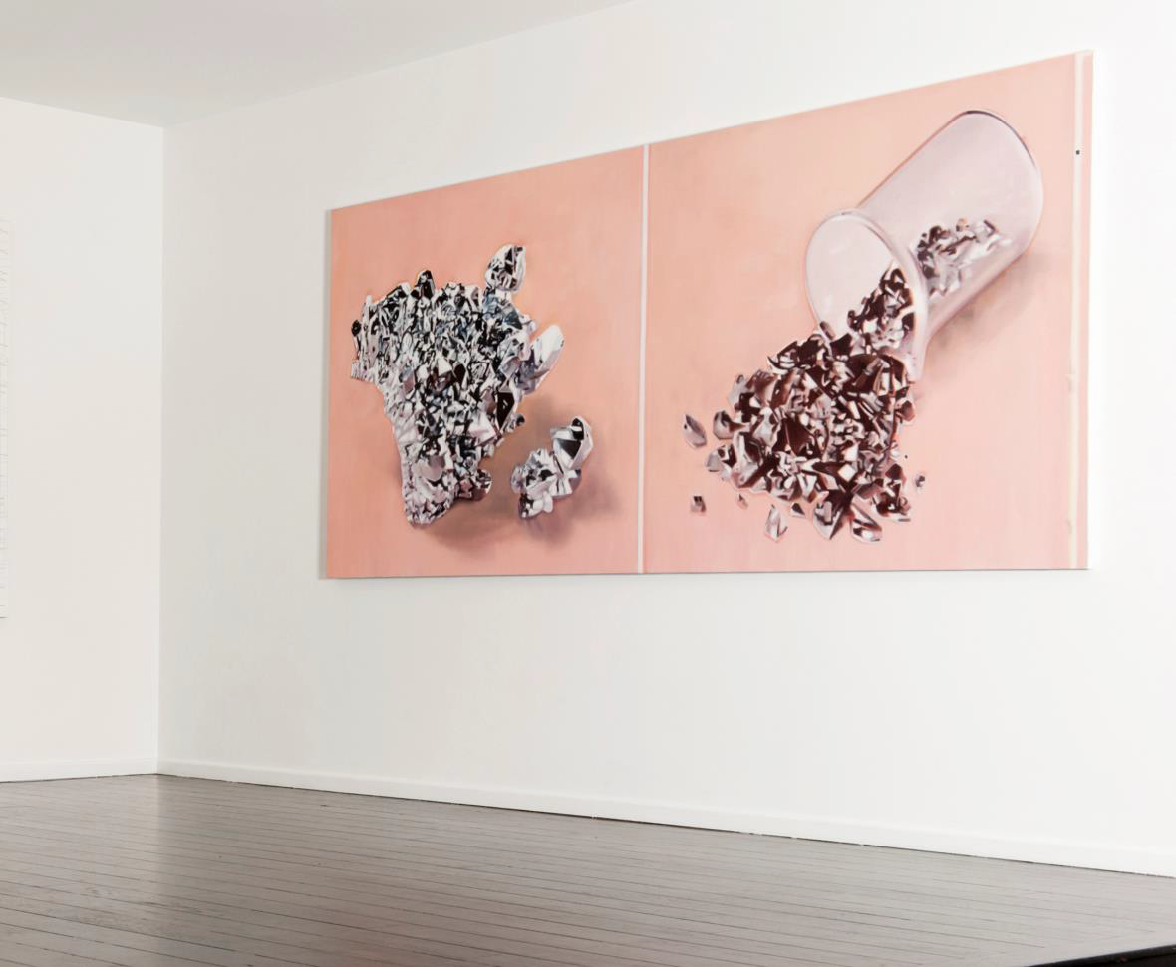 Vue de l'exposition Rafael Carneiro, Paulo Climachuaska, Bodson-Emelinckx Gallery, 2013, Brussels.