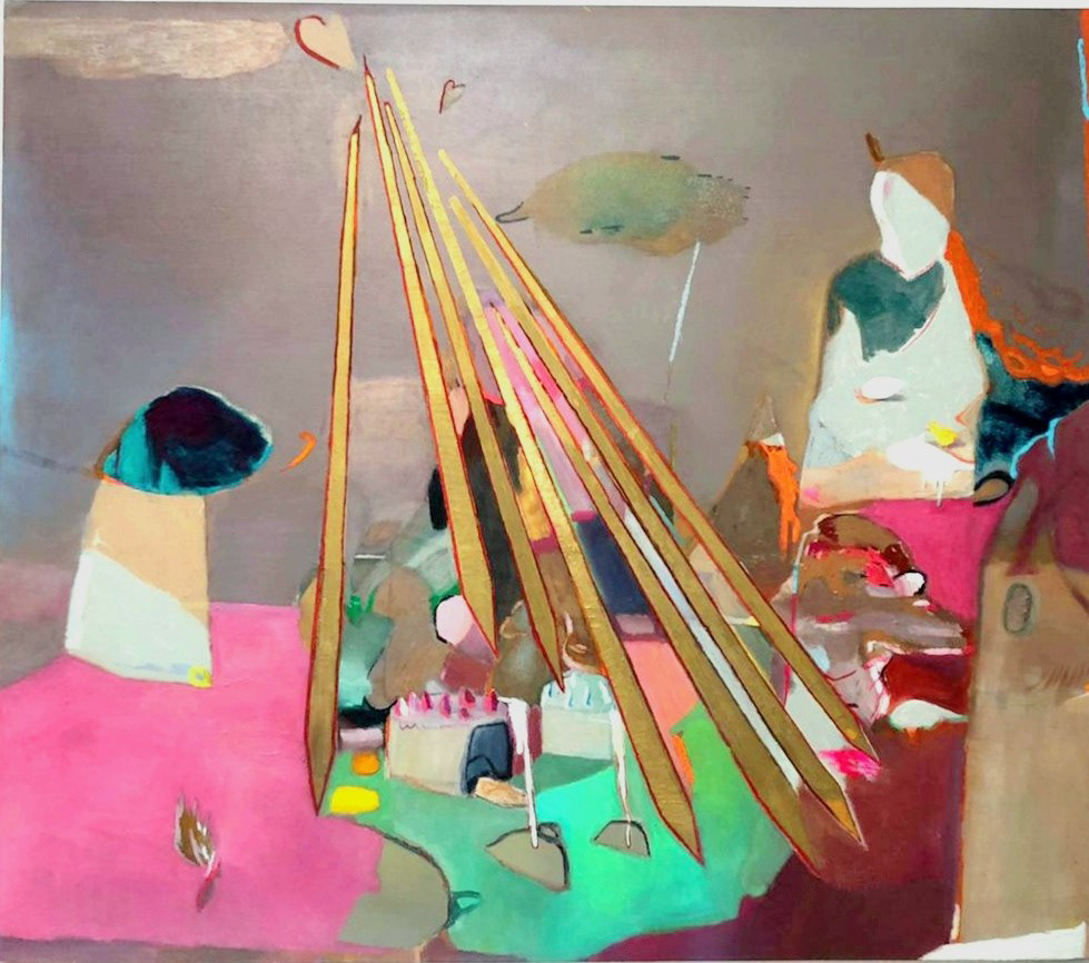 Sans titre, 2021, huile sur toile, 160 x 200 cm