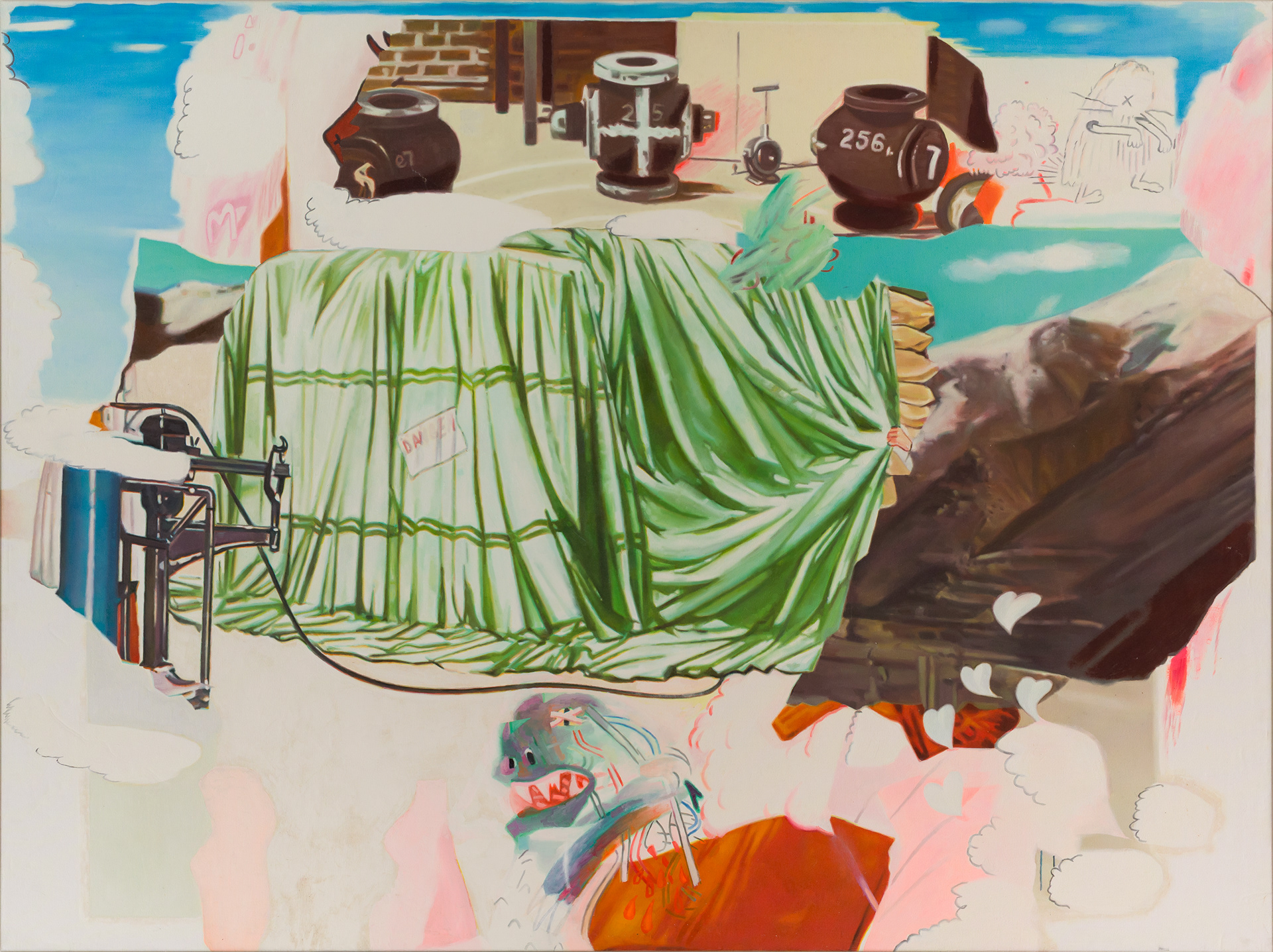 Pacote, 2019, huile sur toile, 150 x 200 cm