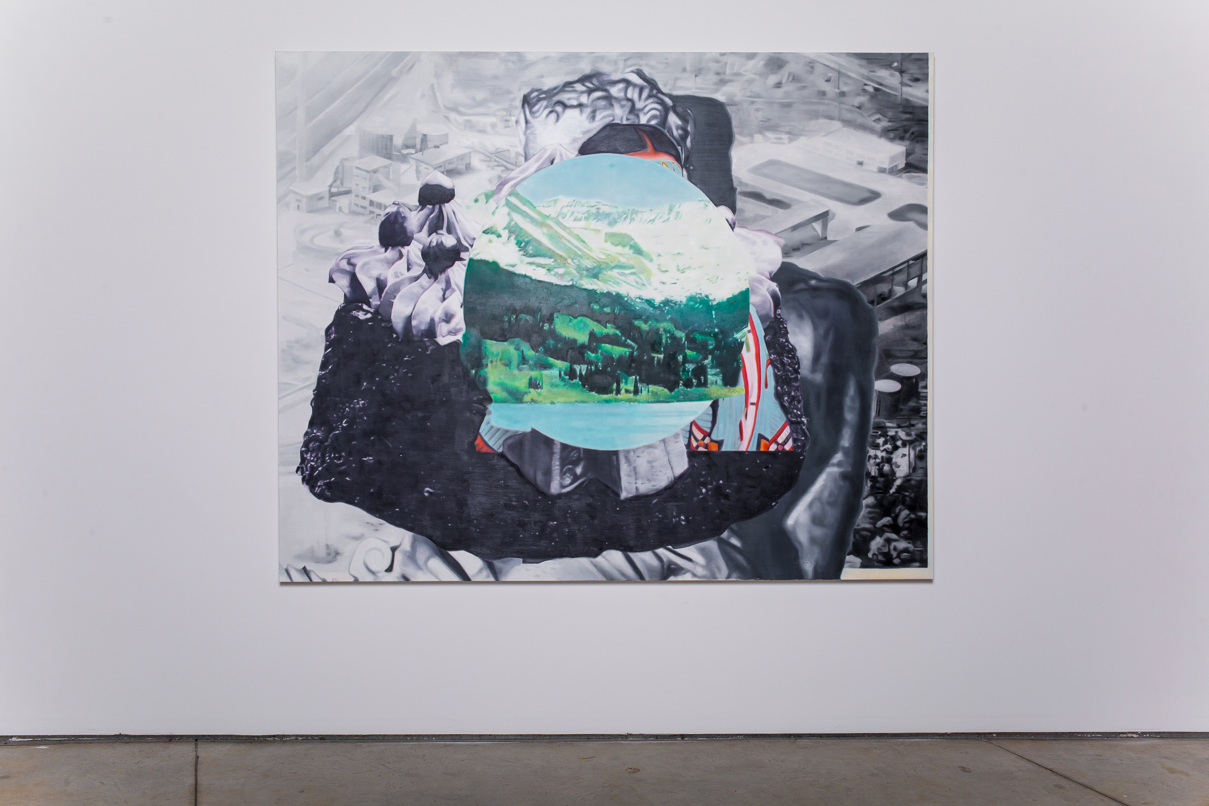 Sans titre, 2017, huile sur toile , 185 x 200 cm