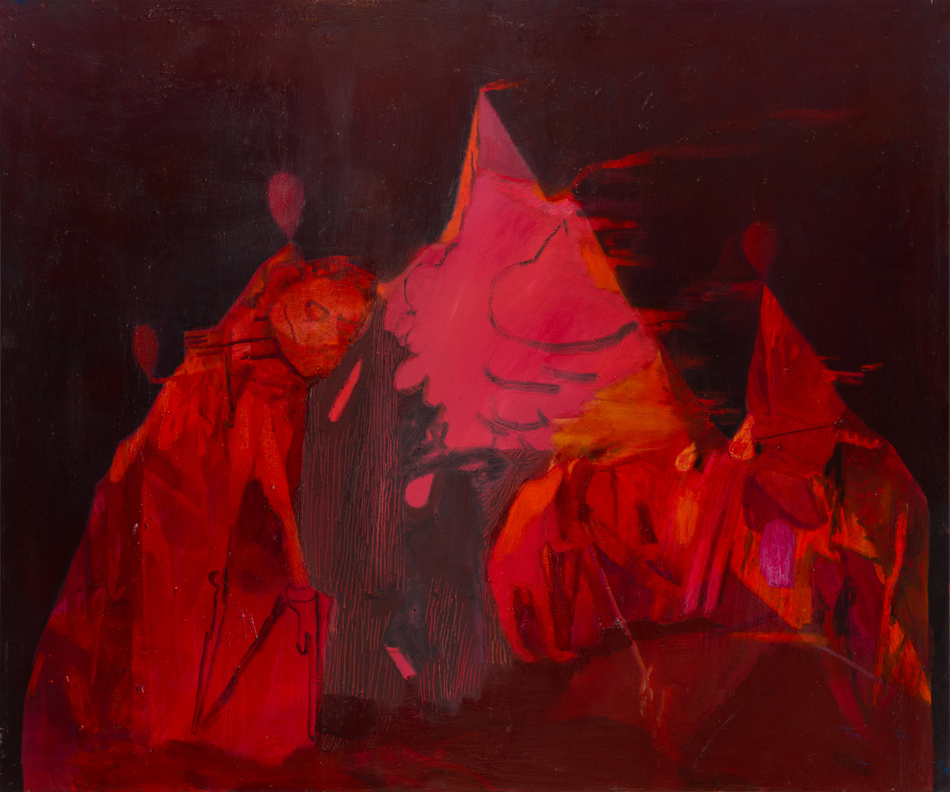 Baloes, 2024, huile sur toile, 100 x 120 cm