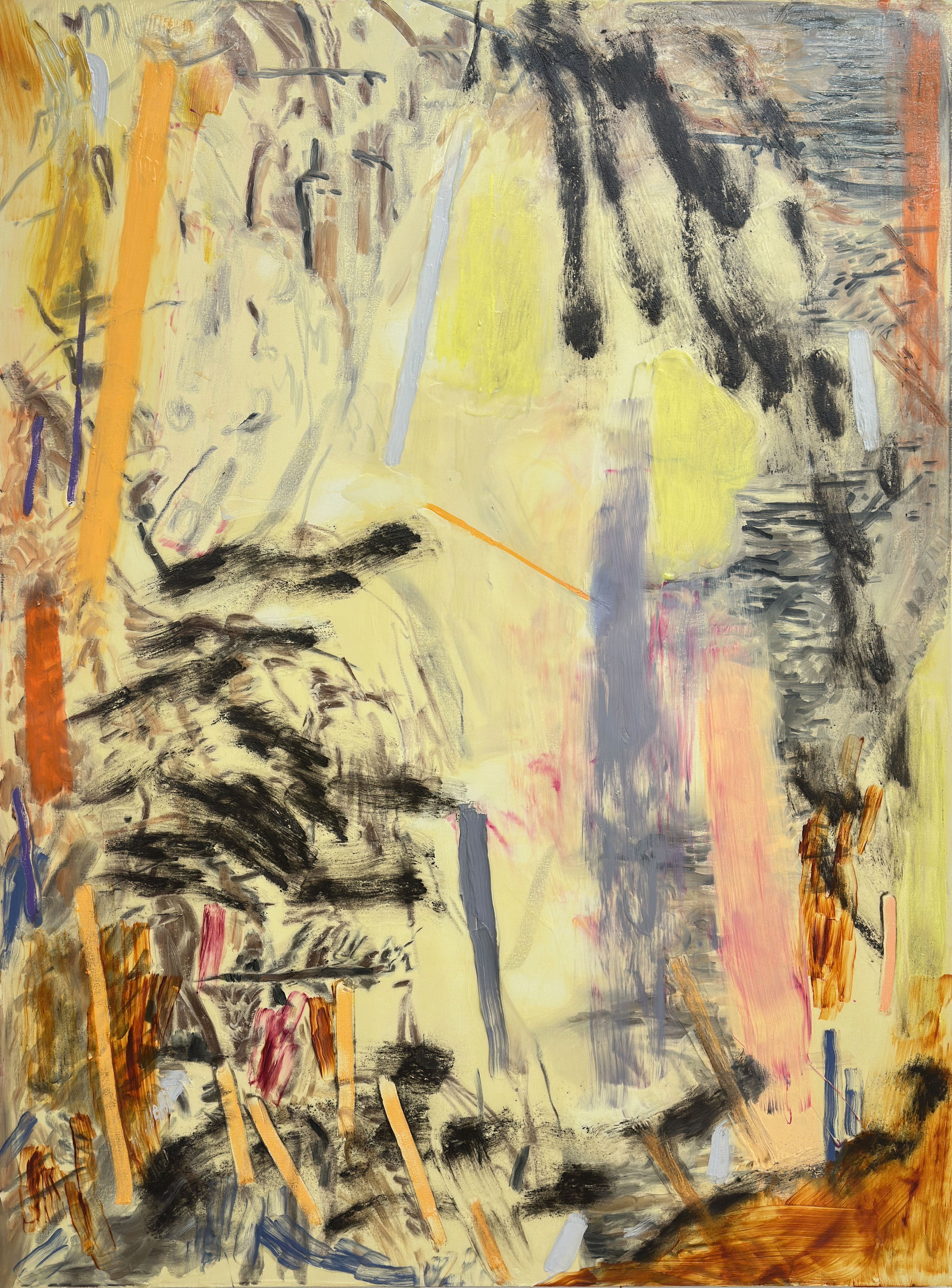Sans titre, 2025, huile sur toile, 200 x 140 cm