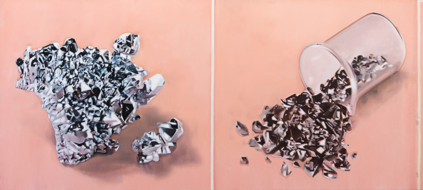 Sans titre, 2012, huile sur toile, 125 x 280 cm