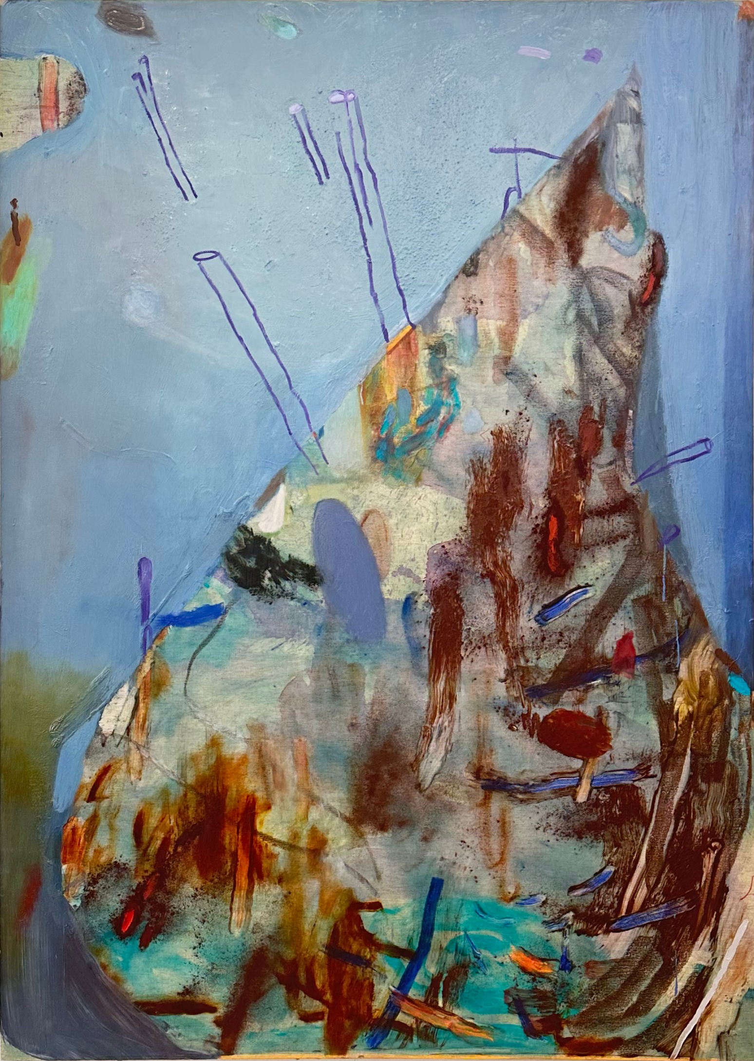 Sans titre, 2025, huile sur toile, 200 x 140 cm
