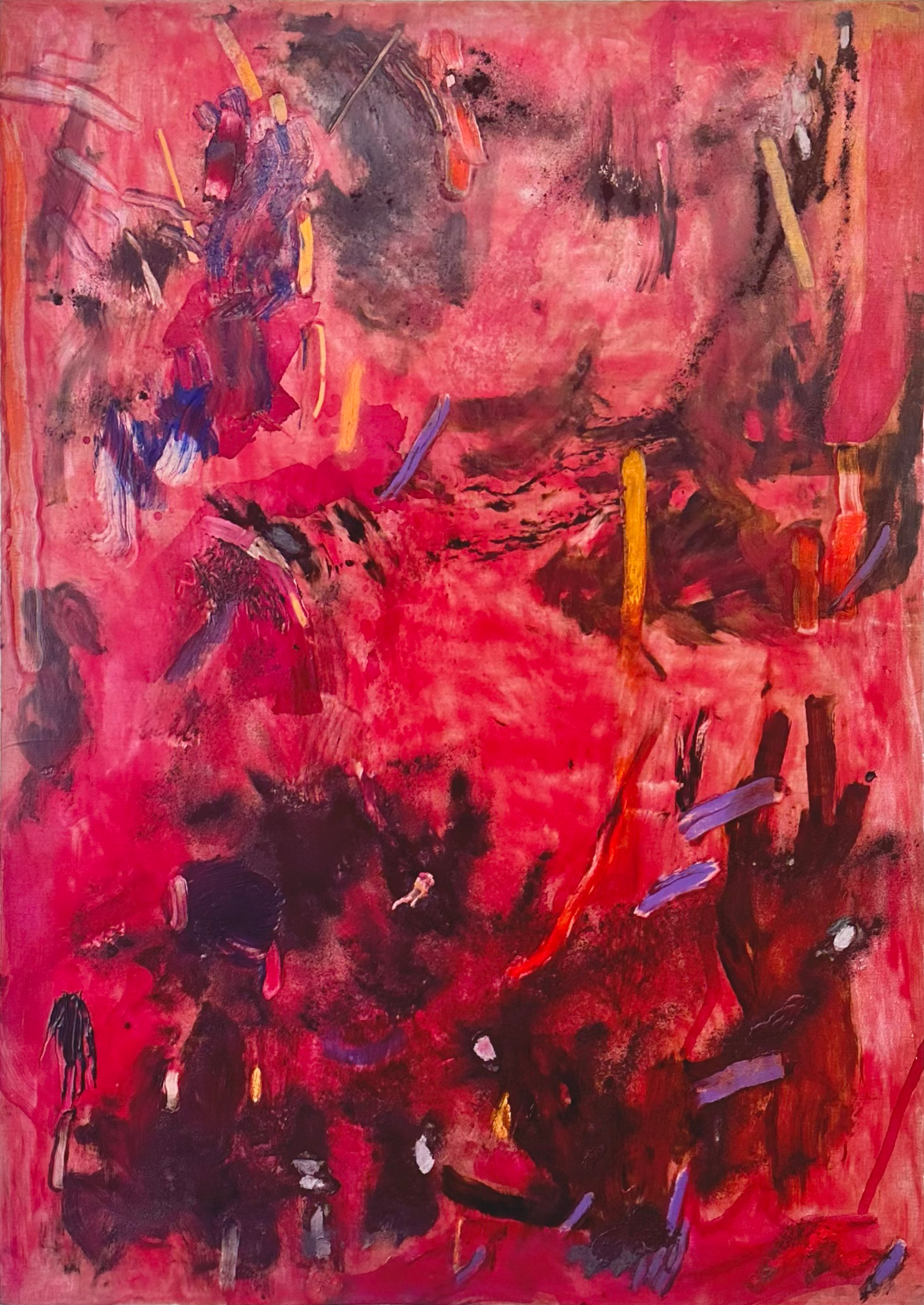 Sans titre, 2025, huile sur toile, 200 x 140 cm