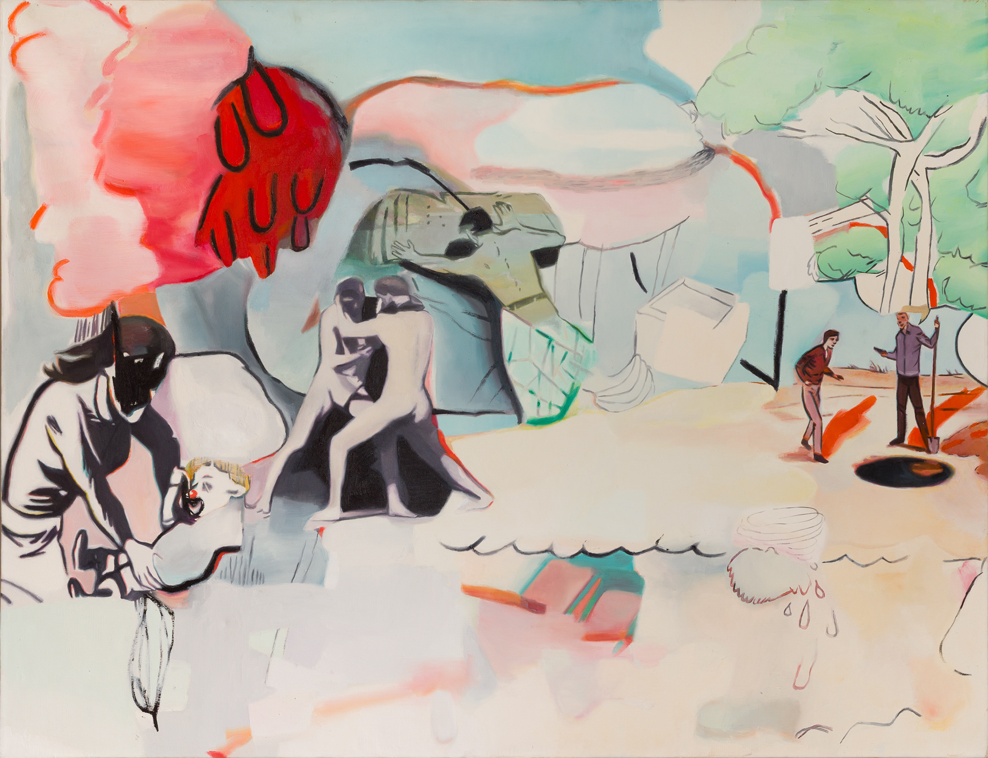 Tetas, 2019, huile sur toile, 115 x 150 cm