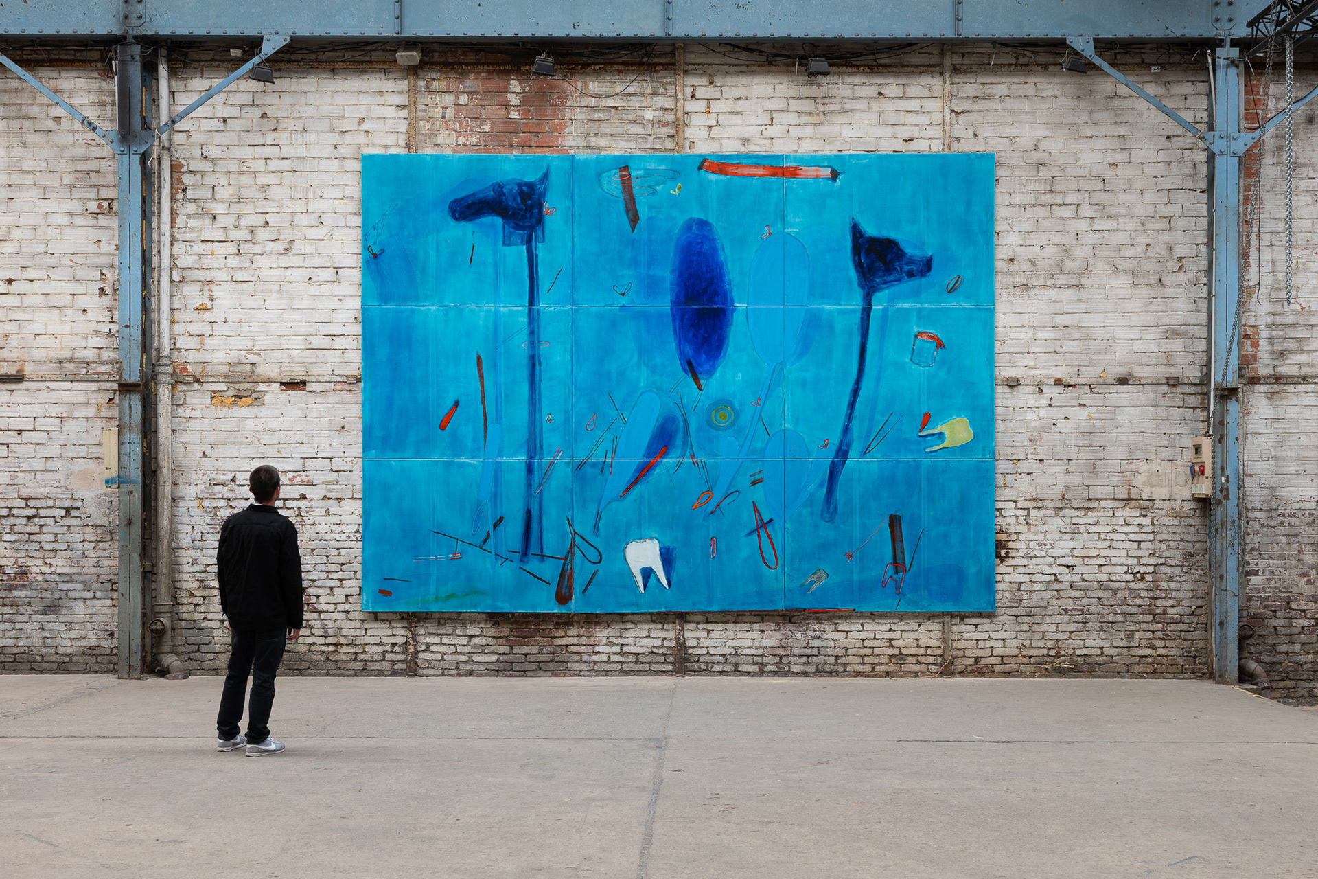 Sans titre, 2026, huile sur toile, 390 x 540 cm