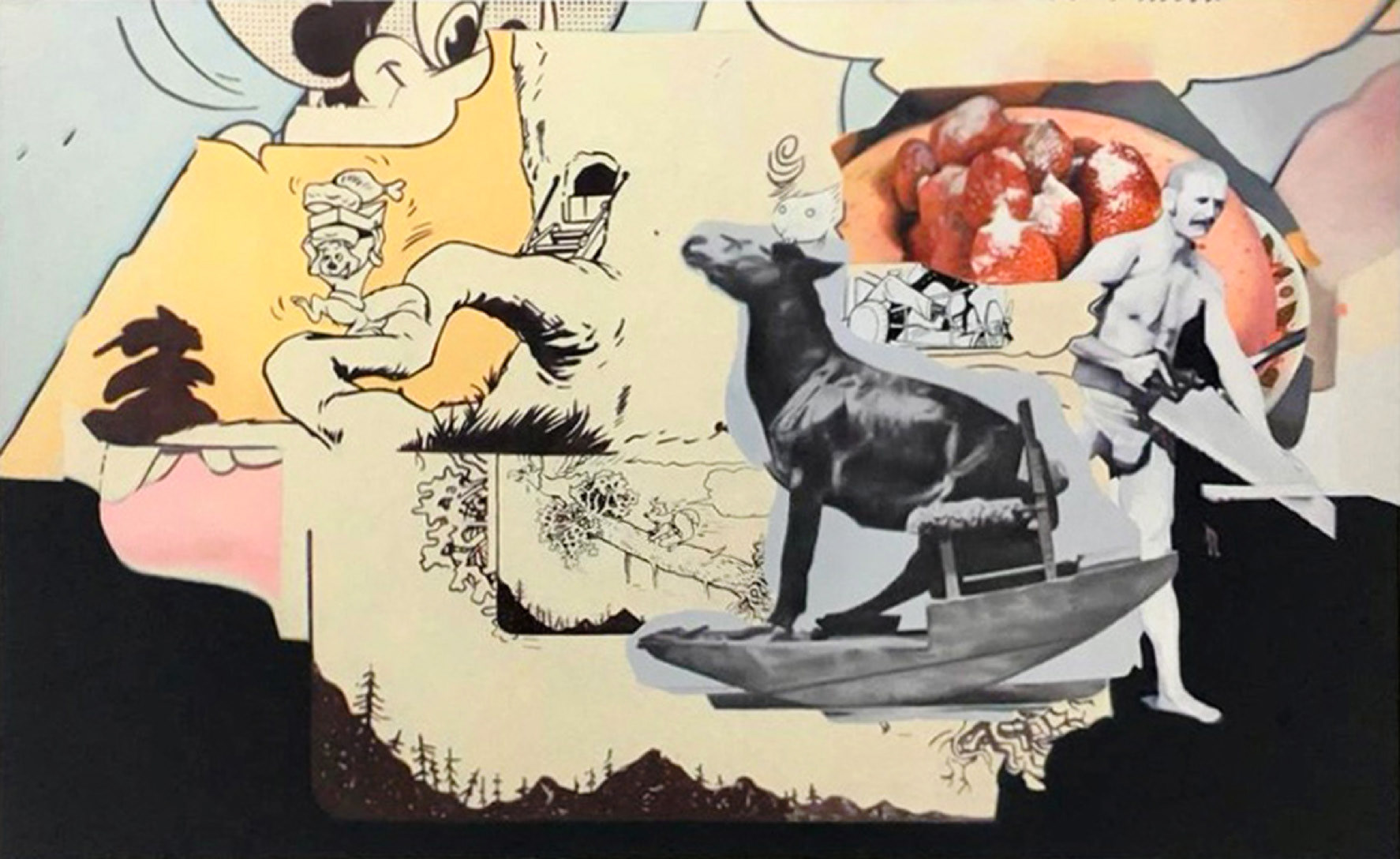 Mula, 2019, huile sur toile, 150 x 240 cm