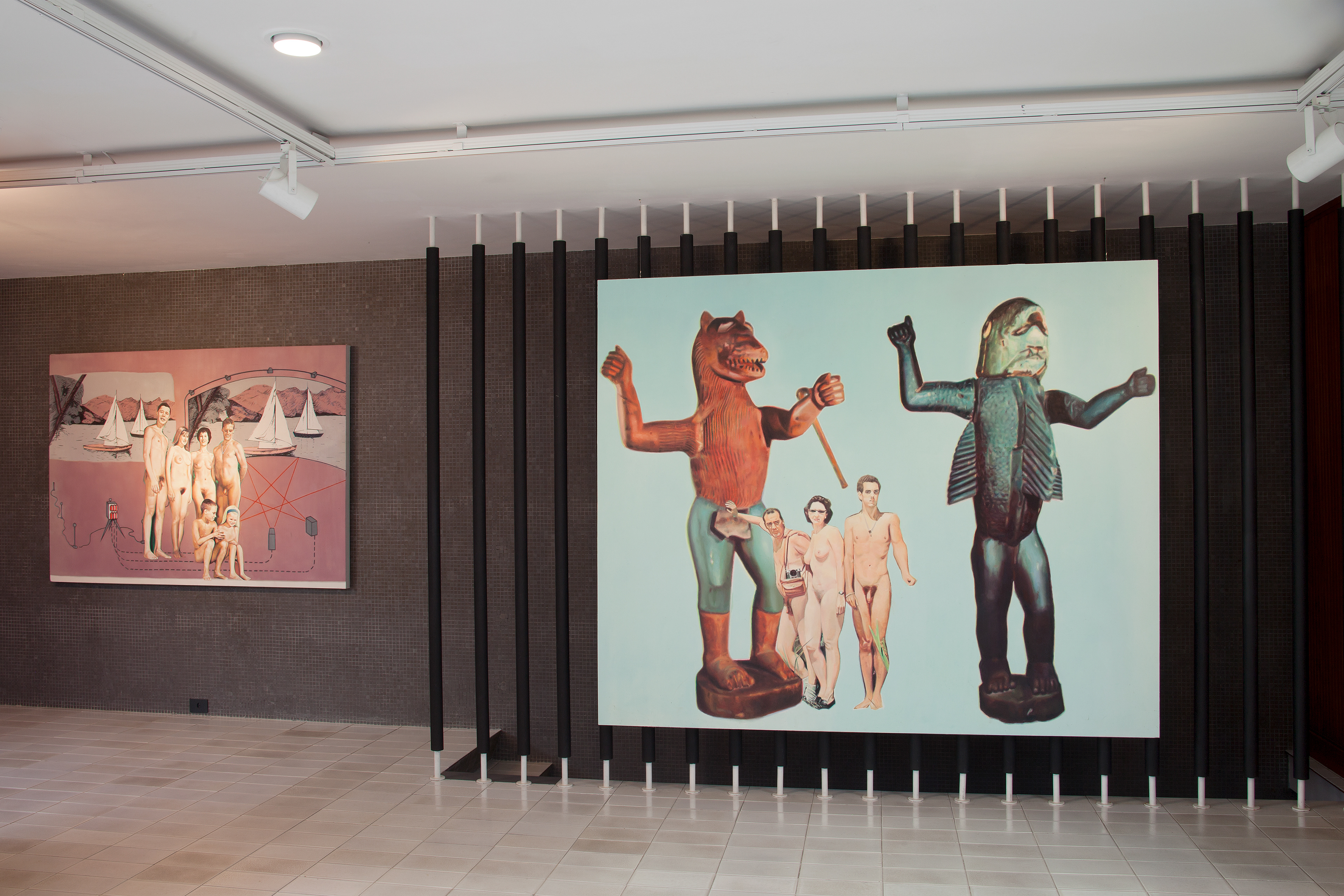 Vue de l'exposition Rafael Carneiro, Casa Familia Deleite, 2021, Brésil. (Photo Fernando Lazlo, © Rafael Carneiro et la Galeria Luciana Brito)